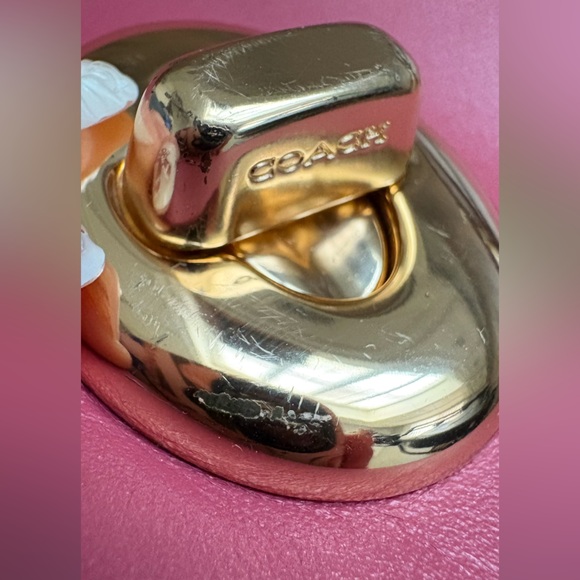 Coach F22348 Faye Carryall, Mixed Material Rouge/Gold - Picture 15 of 16